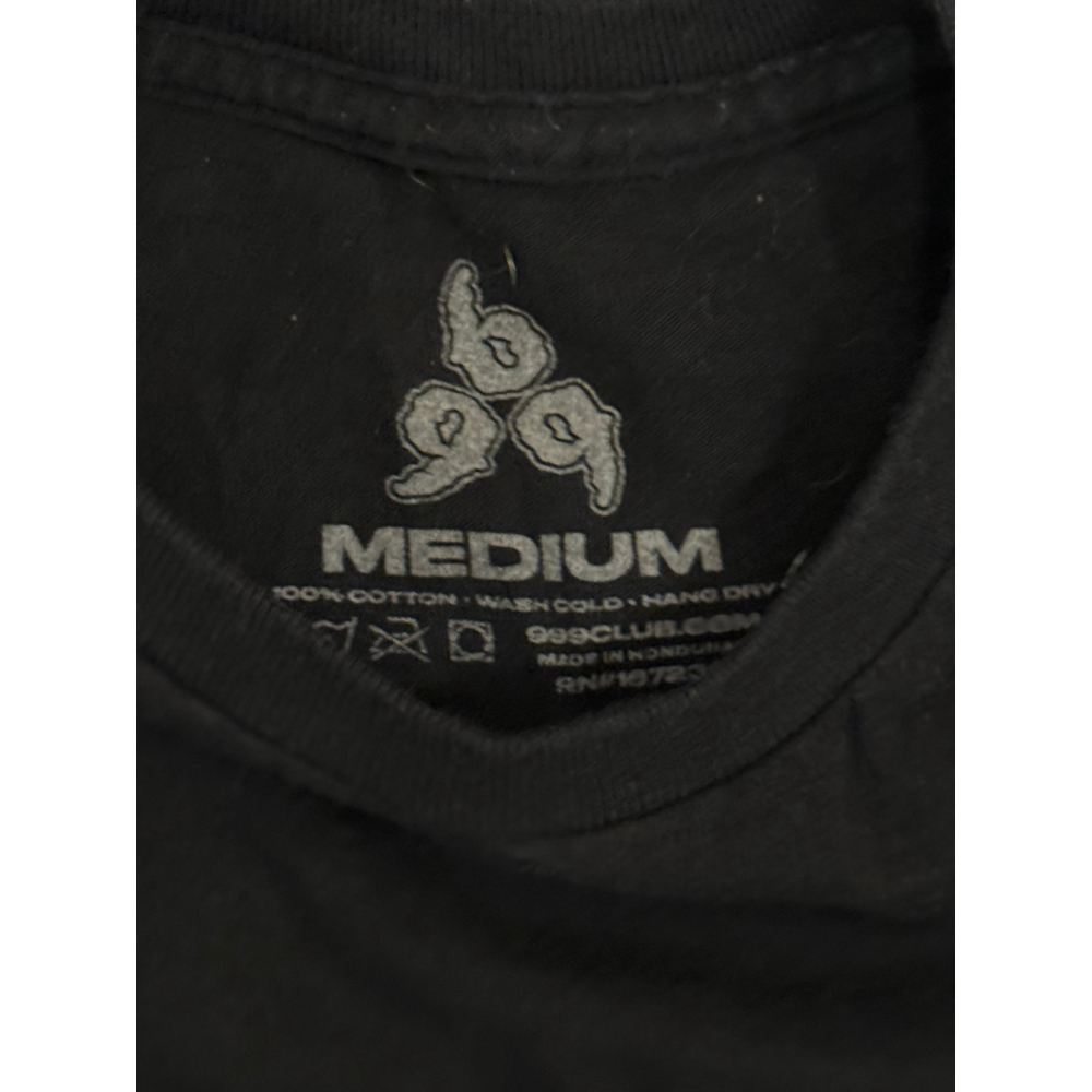 Juice WRLD 999 Club T Shirt Mens Medium Black Graphic Tee Rap Hip Hop Merch - Picture 5 of 6